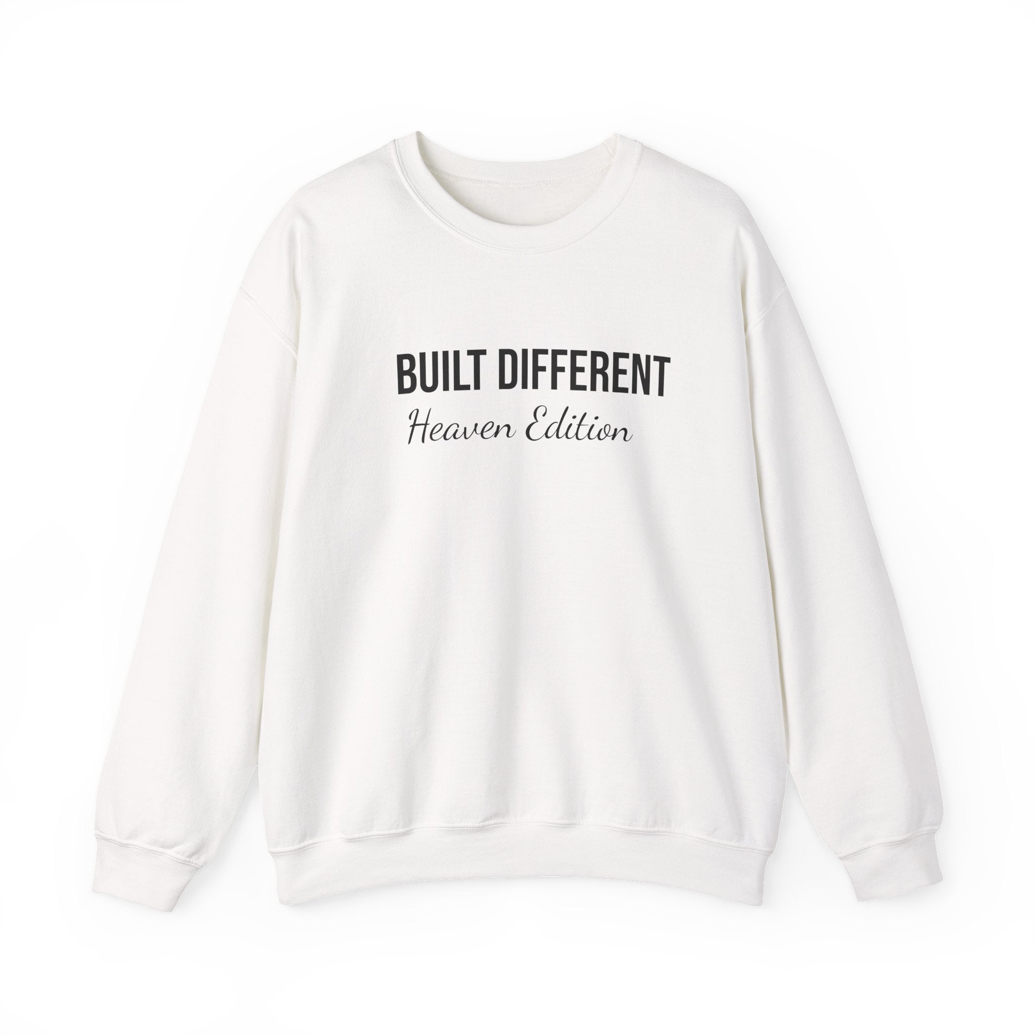 Built Different. Heaven Edition. Crewneck Sweatshirt — Women of Faith Inspirational