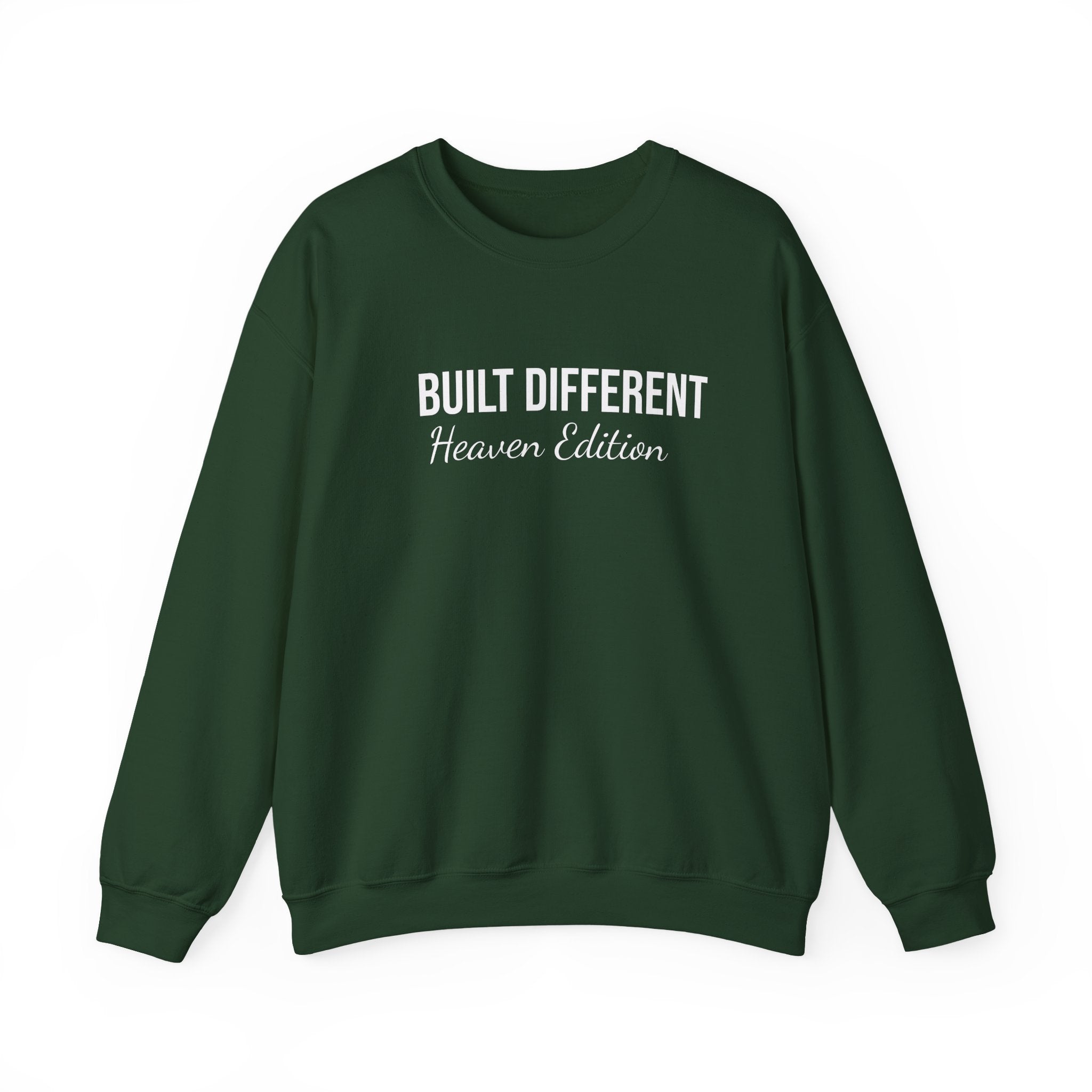 Built Different. Heaven Edition. Crewneck Sweatshirt — Women of Faith Inspirational