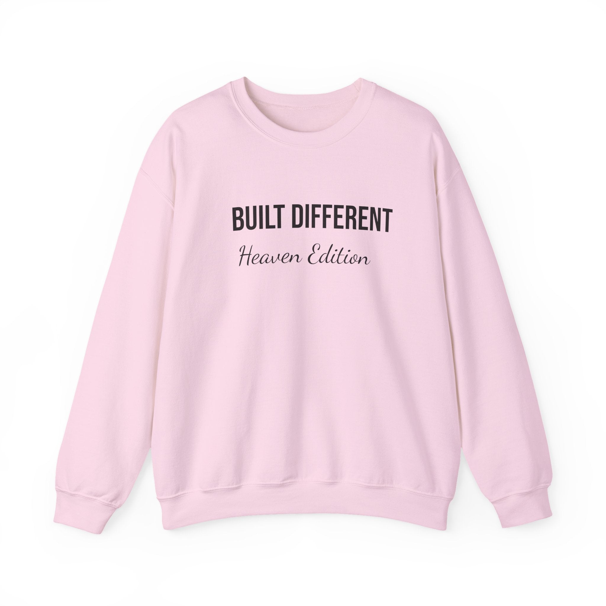 Built Different. Heaven Edition. Crewneck Sweatshirt — Women of Faith Inspirational